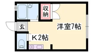 レオパレスサンライト壱番館【102号室】の間取り