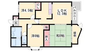 サンワプラザ福崎Ⅲ【205号室】の間取り