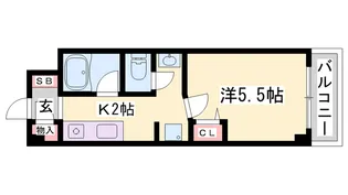 シティーヒルズⅡ【6階】の間取り