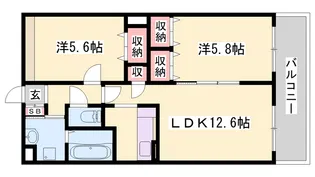 アウロラ【101号室】の間取り