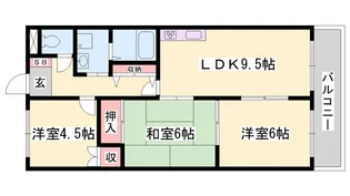 グランチェスタ【201号室】の間取り