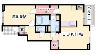 フォルトゥーナMⅡ【1階】の間取り