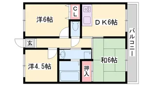 蒲田ハイツ【2階】の間取り