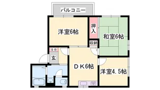 LE HABITAT【A201号室】の間取り