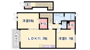 シン.シン.ハウスA【2階】の間取り
