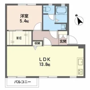 メゾンさつき【2階】の間取り