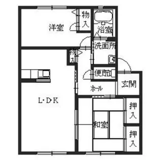 サンハイツ加古川Ⅱ【1階】の間取り