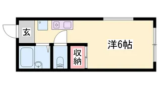 カルム白浜町【103号室】の間取り
