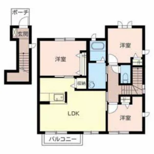 グリーンステージ相ノ山【C202号室】の間取り