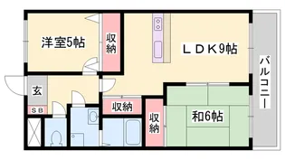 メゾンハンクスMTI【3階】の間取り