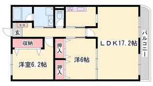 サニーガーデンⅠ【3階】の間取り