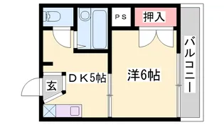 ヒューマンハイツⅡ【201号室】の間取り