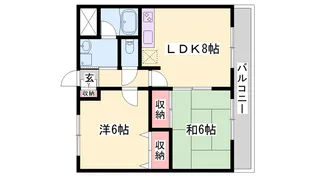 下野田マンションISSEI【301号室】の間取り