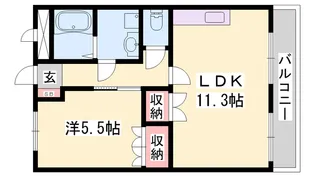 マルベリー【102号室】の間取り