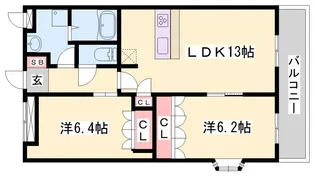 コンフォルト スクエア【2階】の間取り