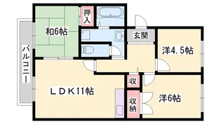 エクセルハイブリッジ【2階】の間取り