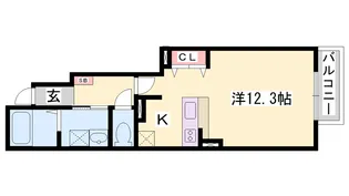アライブカーサⅠ【1階】の間取り