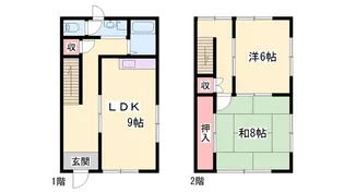 兵庫県姫路市御立西1丁目【テラスハウス】の間取り