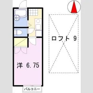ナイスワン青山Ⅳ【2階】の間取り