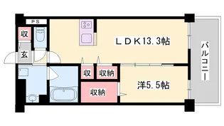 OA FLAT阿成【1階】の間取り