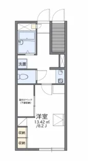 レオパレスジゥイール富永【104号室】の間取り