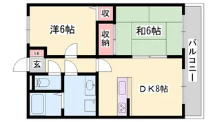 メゾン城南【3階】の間取り