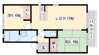 マインドハイツ辻井【1階】の間取り