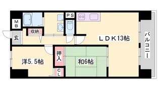 グランメエル435【5階】の間取り