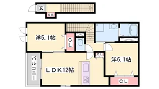 セントラル・アイランド【2階】の間取り