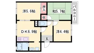 ガーデンハイツ緑ヶ丘【2階】の間取り
