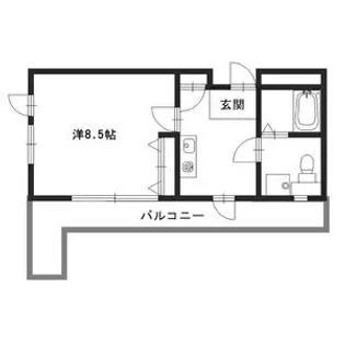 南駅前マンション【3階】の間取り