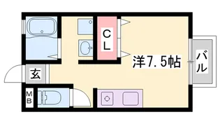 メゾンドール【203号室】の間取り