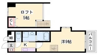 ベルフラワー山野井【2階】の間取り
