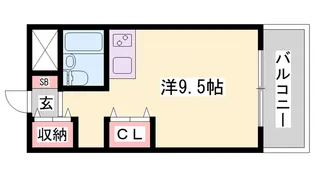 ヴィラ・アモン【304号室】の間取り