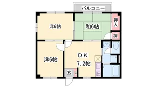 エスポワール田寺【2階】の間取り