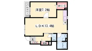 ビオラ・フィオーレ・辻井【1階】の間取り