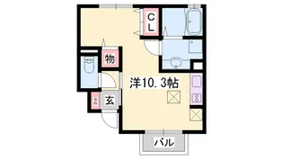 カーサドマーニ【101号室】の間取り