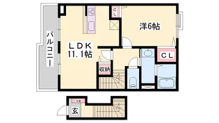 ドミールディオンII【2階】の間取り
