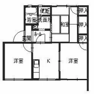 タウニィ北平野【2階】の間取り