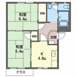 コートヴィレッジ【205号室】の間取り