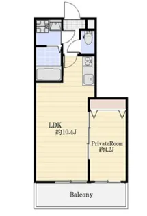 シェリル加古川【4階】の間取り