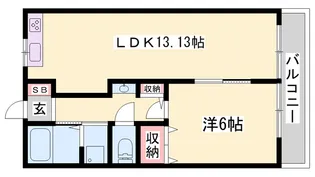 コーポ益三【3階】の間取り