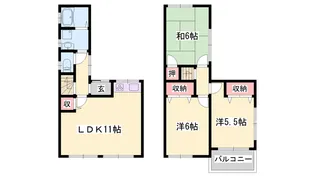 兵庫県朝来市和田山町竹田【一戸建】の間取り