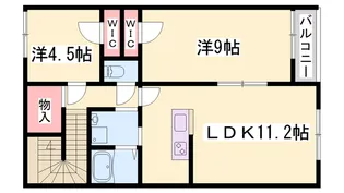 レオネクストジュヌ エルブ【204号室】の間取り
