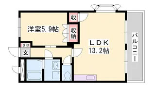 アベニール細江【1階】の間取り