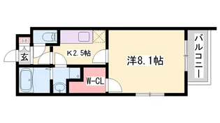 フロイデ姫路【2階】の間取り