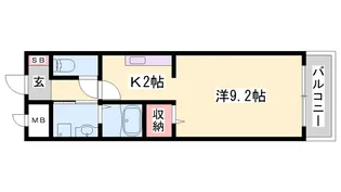 コンフォート本町【205号室】の間取り