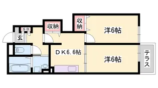 メゾンフレーズA【102号室】の間取り