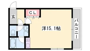 アネスティ7番館【3階】の間取り