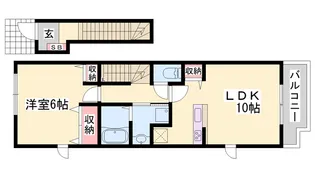 エスポワール中地【2階】の間取り